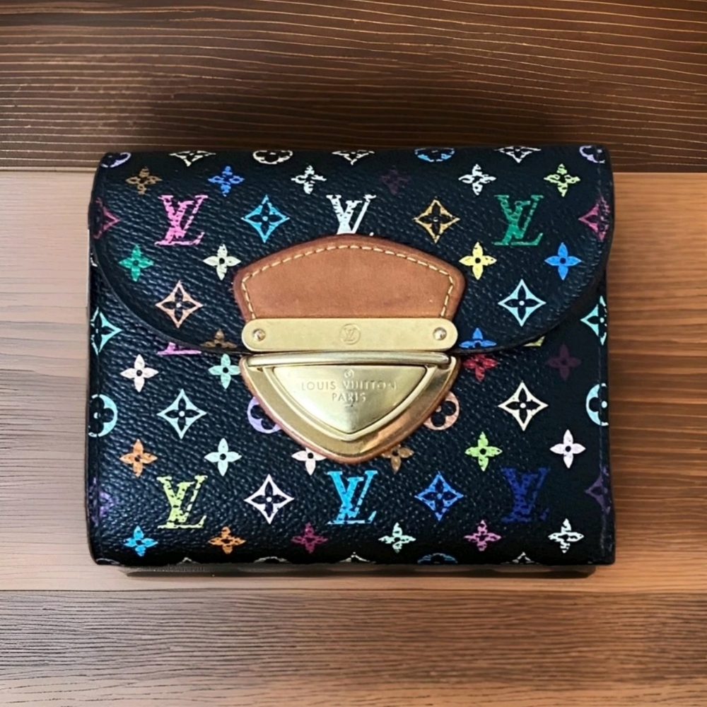 Louis Vuitton Wallet Multi Colored black Koala buckle-no box (Box available to$) - Picture 6 of 11